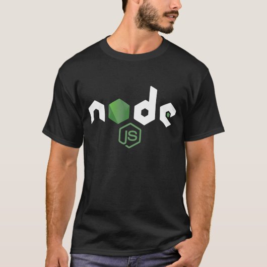 T-shirt Programmeur de Javascript du noeud JS de NodeJS (Devant)