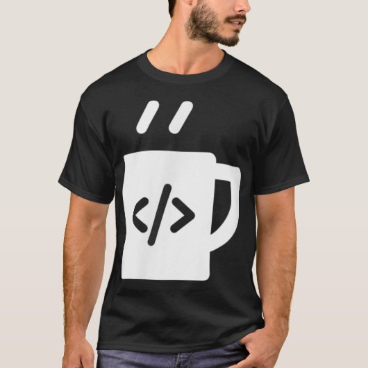 T-shirt Programmeur développeur de café JavaScript (Devant)