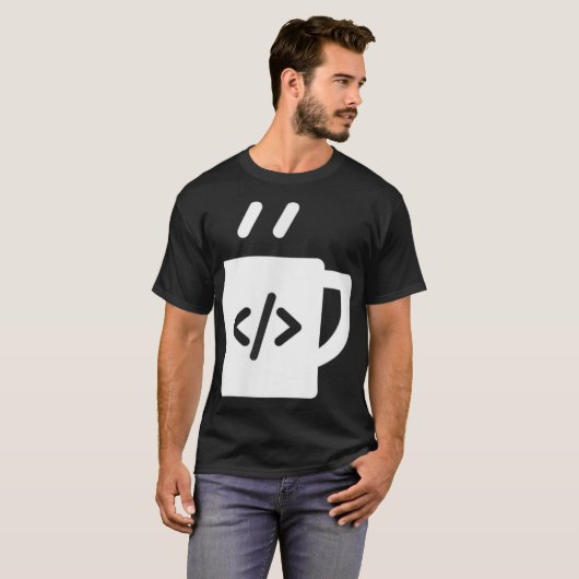 T-shirt Programmeur développeur de café JavaScript (Devant entier)