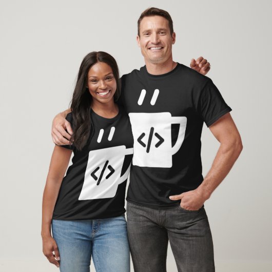 T-shirt Programmeur développeur de café JavaScript (Unisexe)