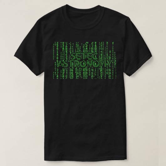 T-shirt Programmeur Développeur Informatique d'Astronomie (Design devant)
