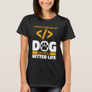 T-shirt Programmeur Dog Software Engineer - Programme de c