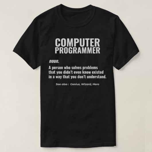 T-shirt Programmeur d'ordinateur Problème Solveur Concepti (Design devant)