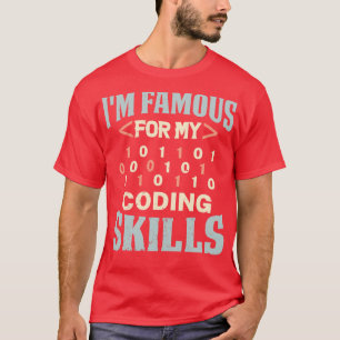 T-shirt Programmeur Im Célèbre Pour Mes Compétences De Cod