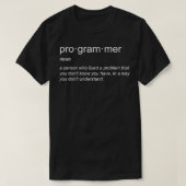 T-shirt Programmeur informatique Nerd C Java SQL (Design devant)