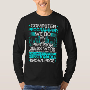 T-shirt Programmeur Informatique Nous Effectuons Des Trava