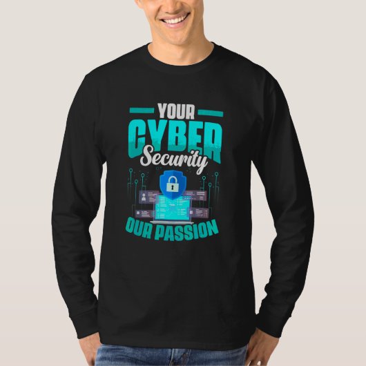 T-shirt Programmeur informatique programmant la cybersécur (Devant)