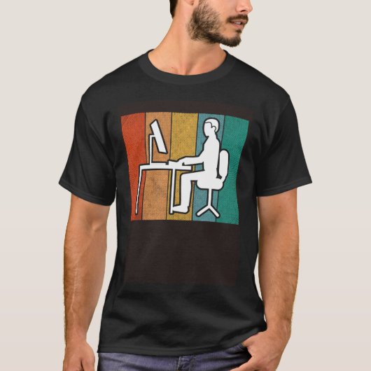 T-shirt Programmeur informatique vintage Gamer Programmeur (Devant)