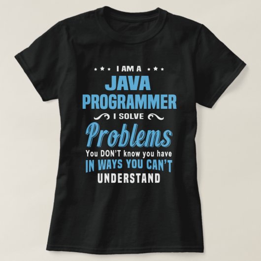 T-shirt Programmeur Java (Design devant)