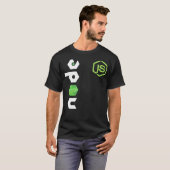 T-shirt Programmeur JavaScript JS Node tee PC Developers (Devant entier)