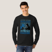 T-shirt Programmeur Pirate à Temps Plein 2 (Devant entier)