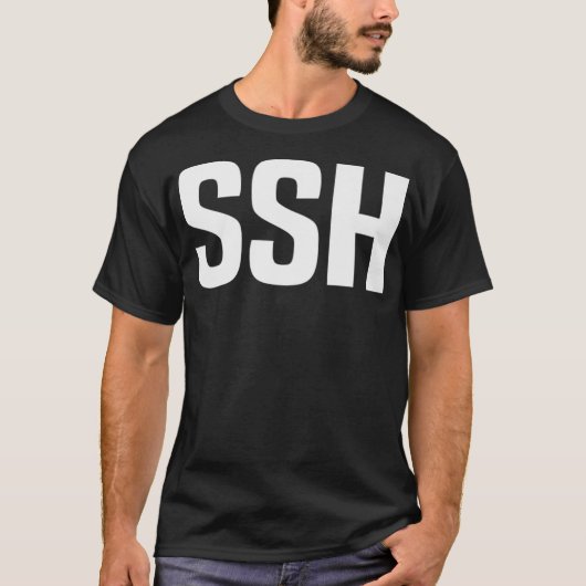 T-shirt Programmeur SSH Linu Webdev Programmation Web (Devant)