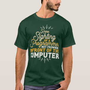 T-shirt Programmeur Visage Rare D'Un Programmeur