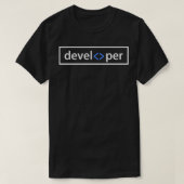 T-shirt Programmeur Web Developer Coding Full Stack (Design devant)
