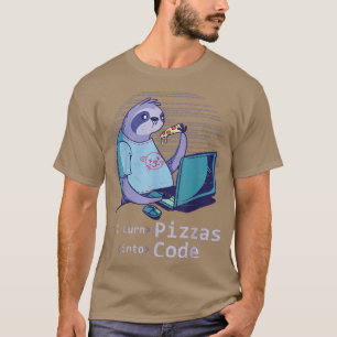 T-shirt Programmeur Web Développeur logiciel Pizza Lover C