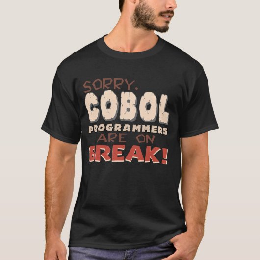 T-shirt Programmeurs Cobol En Crise (Devant)