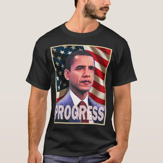 T-shirt Progrès 2008 de Barack Obama (Devant)