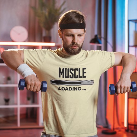 T-shirt Progrès de chargement musculaire