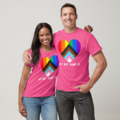T-shirt Progrès Fierté Indicateur Coeur Inclusivité Ne Ref (Unisexe)