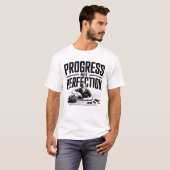T-shirt Progrès pas la perfection Motivation illustration (Devant entier)