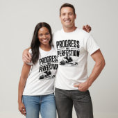 T-shirt Progrès pas la perfection Motivation illustration (Unisexe)