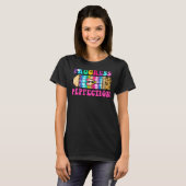 T-shirt Progrès Plutôt Que Perfection Léopard Tie Dye Mign (Devant entier)