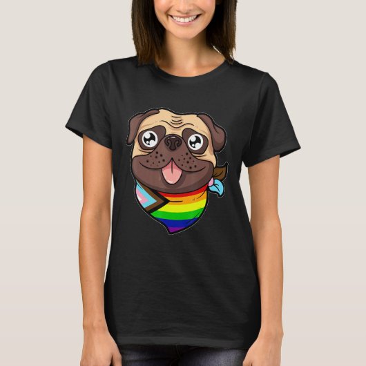 T-shirt Progrès Pride Carlin Chien Chien Chien Chien Chien (Devant)