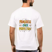 T-shirt Progrès sur la conception de la typographie de per (Dos)