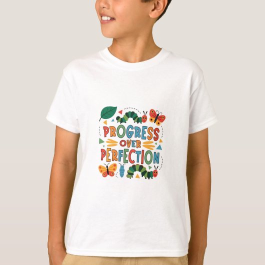 T-shirt Progrès sur la perfection des bogues Kndergarten (Devant)