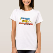 T-shirt progrès sur la perfection enseignant (Devant)