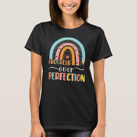 T-shirt Progrès sur la perfection Spirituel Enseignant Ens (Devant)