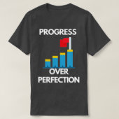 T-shirt Progrès sur l'enseignant de motivation (76) (Design devant)