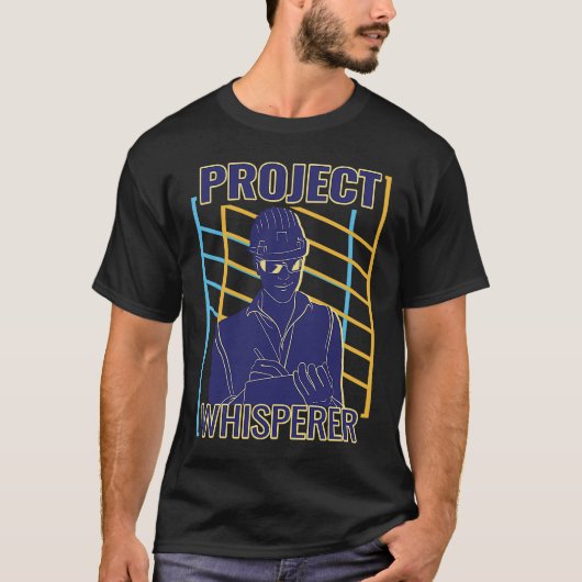 T-shirt Project Whisperer retro Men Construction Project M (Devant)