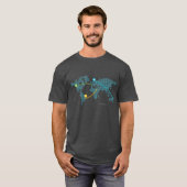 T-shirt Projet couleur Fi - Bleu (Devant entier)