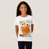 T-Shirt Projet d'art de la jeunesse du hibou | de (Devant entier)