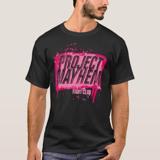 T-shirt Projet de club de combat Mayhem essentiel (Devant)
