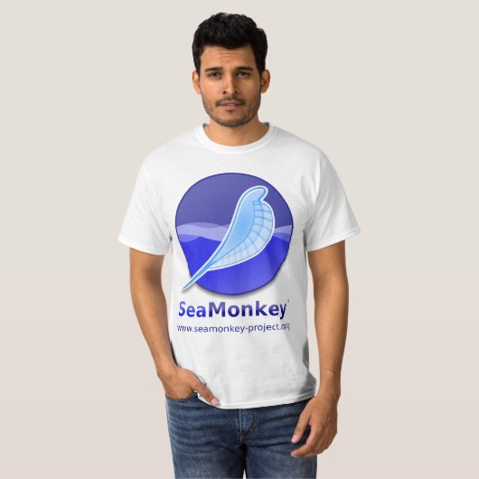 T-shirt Projet de SeaMonkey - logo vertical (Devant entier)