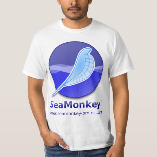 T-shirt Projet de SeaMonkey - logo vertical (Devant)