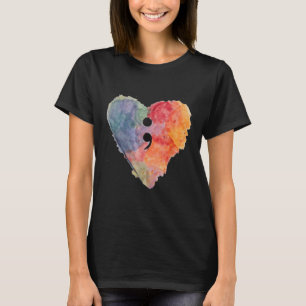 T-shirt Projet Point Virgule T Shirt Sensibilisation à la