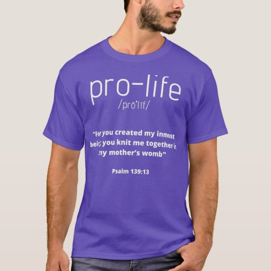T-shirt ProLife Premium (Devant)