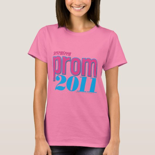 T-shirt Prom 2011 - Aqua (Devant)