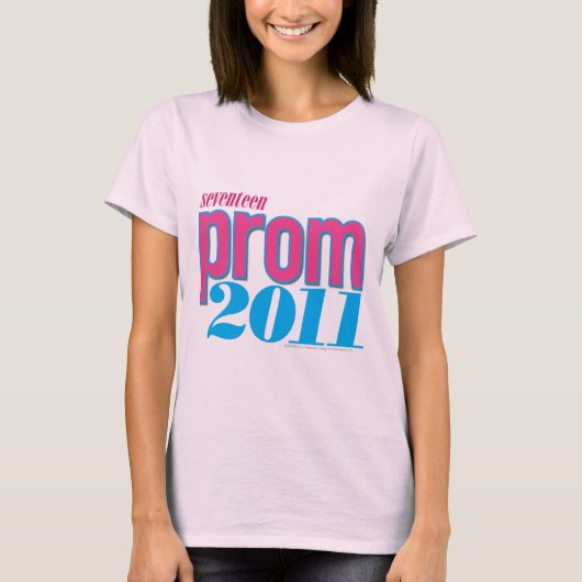 T-shirt Prom 2011 - Aqua (Devant)