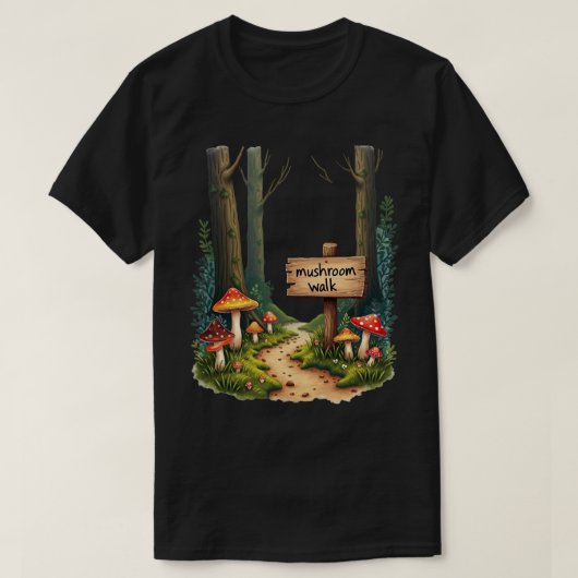T-shirt Promenade aux champignons (Design devant)