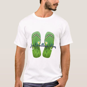 T-shirt Promenade avec chien sur la plage