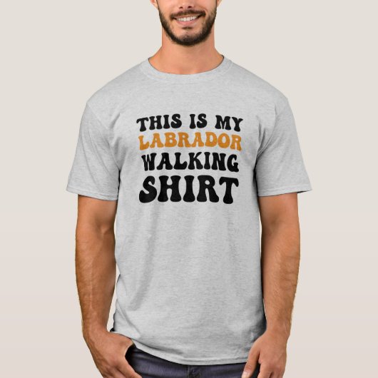 T-shirt Promenade avec Labrador (Devant)