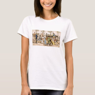 T-shirt Promenade chez Longchamps, 1802 (gravure)