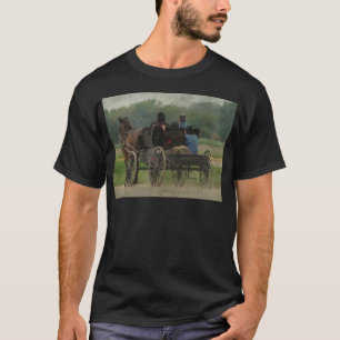 T-shirt Promenade de famille amish
