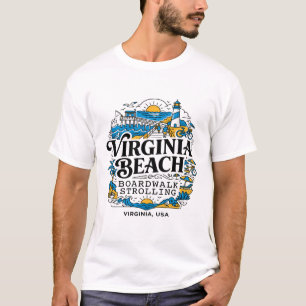 T-shirt Promenade du front de mer de Virginia Beach