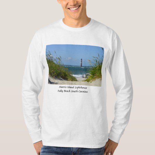T-shirt Promenade du phare de Morris Island (Devant)