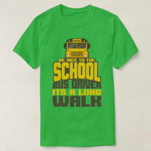 T-shirt Promenade en autobus scolaire (Design devant)